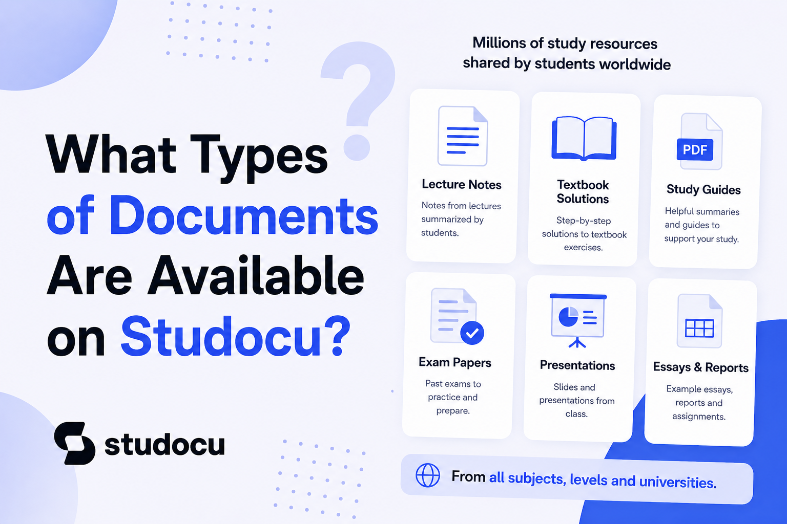 What Types of Documents Are Available on Studocu?